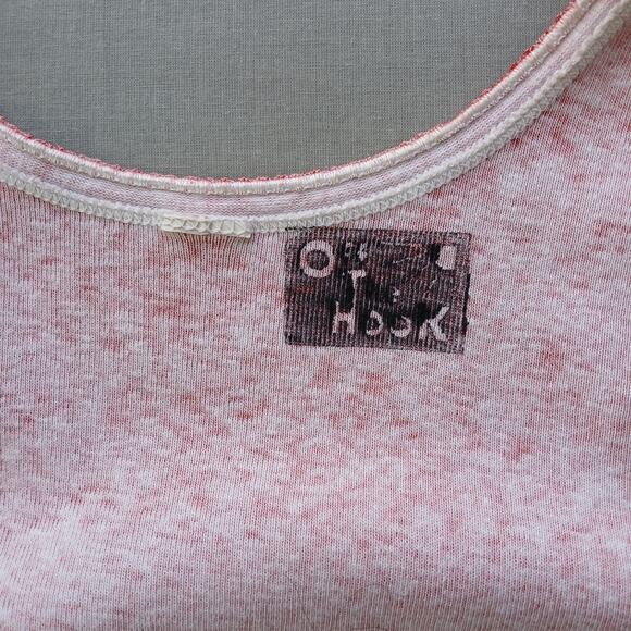 Off the Hook Graphic Print Tank Top M ? tagless vintage y2k scoop neck repaired - Picture 6 of 12